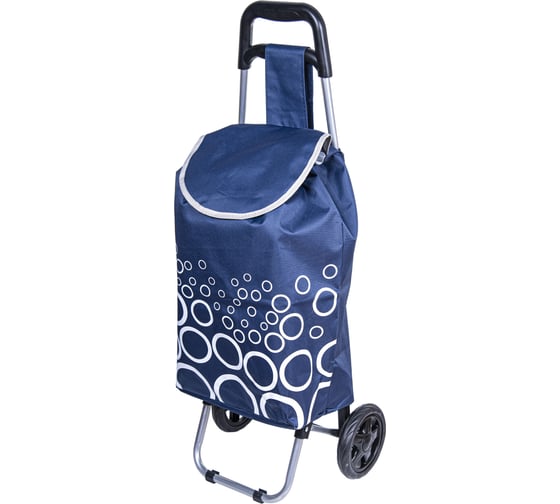 Изображение товара Сумка-тележка хозяйственная синяя РемоКолор 92x35x28см, колёса D150мм, сталь, (шт.) 66-8-033