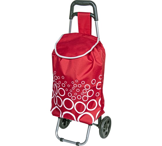 Изображение товара Сумка-тележка хозяйственная красная РемоКолор 92x35x28см, колёса D150мм, сталь, (шт.) 66-8-031