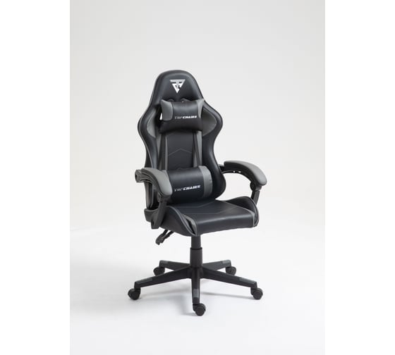 Изображение товара Кресло компьютерное игровое Стул Груп TopChairs Shadow, экокожа черно-серый GF-8079 black+grey