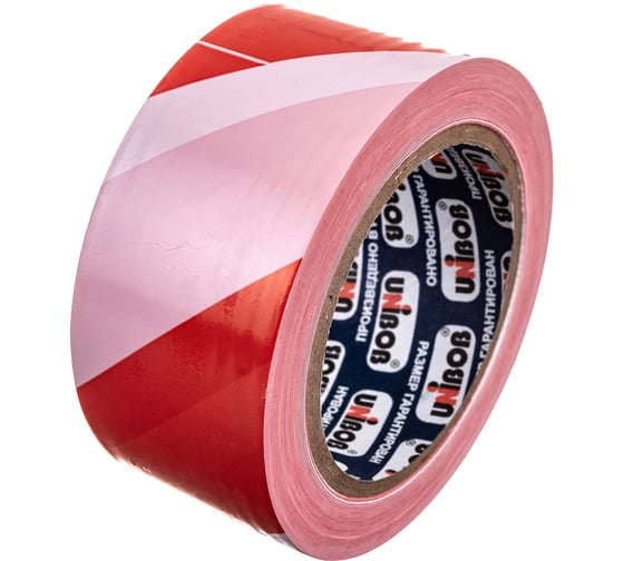 Изображение товара Сигнальная лента UNIBOB бело-красная 50 мм х 150 м 211777