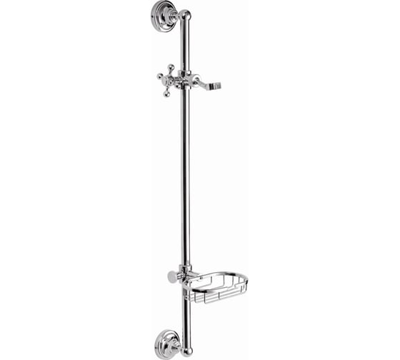 Изображение товара Душевая штанга с мыльницей и держателем лейки D-Lin латунь, хром D63562