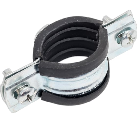 Изображение товара Хомут сантехнич. для труб ЖЕСТЬ (25-28) 3/4" с гайкой М8 цинк, 1 шт., европодвес УТ-00011485