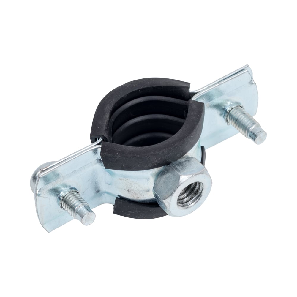 Изображение товара Хомут сантехнический для труб 20-24 мм с гайкой М8 цинк ЖЕСТЬ