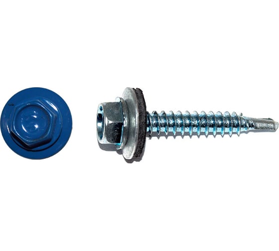 Изображение товара Кровельный саморез КРЕП-КОМП 4,8х19 RAL5005 насыщенный синий 4500 шт. ск48195005к