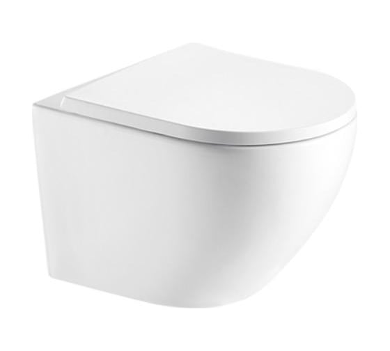 Изображение товара Унитаз подвесной Alcora Encanto безободковый с сиденьем дюропласт, микр/л, скр. монт 0460108