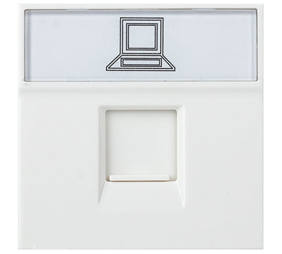 Изображение товара Розетка EKF RJ45, категории 5e 2 модуля E2MK015E-135-10