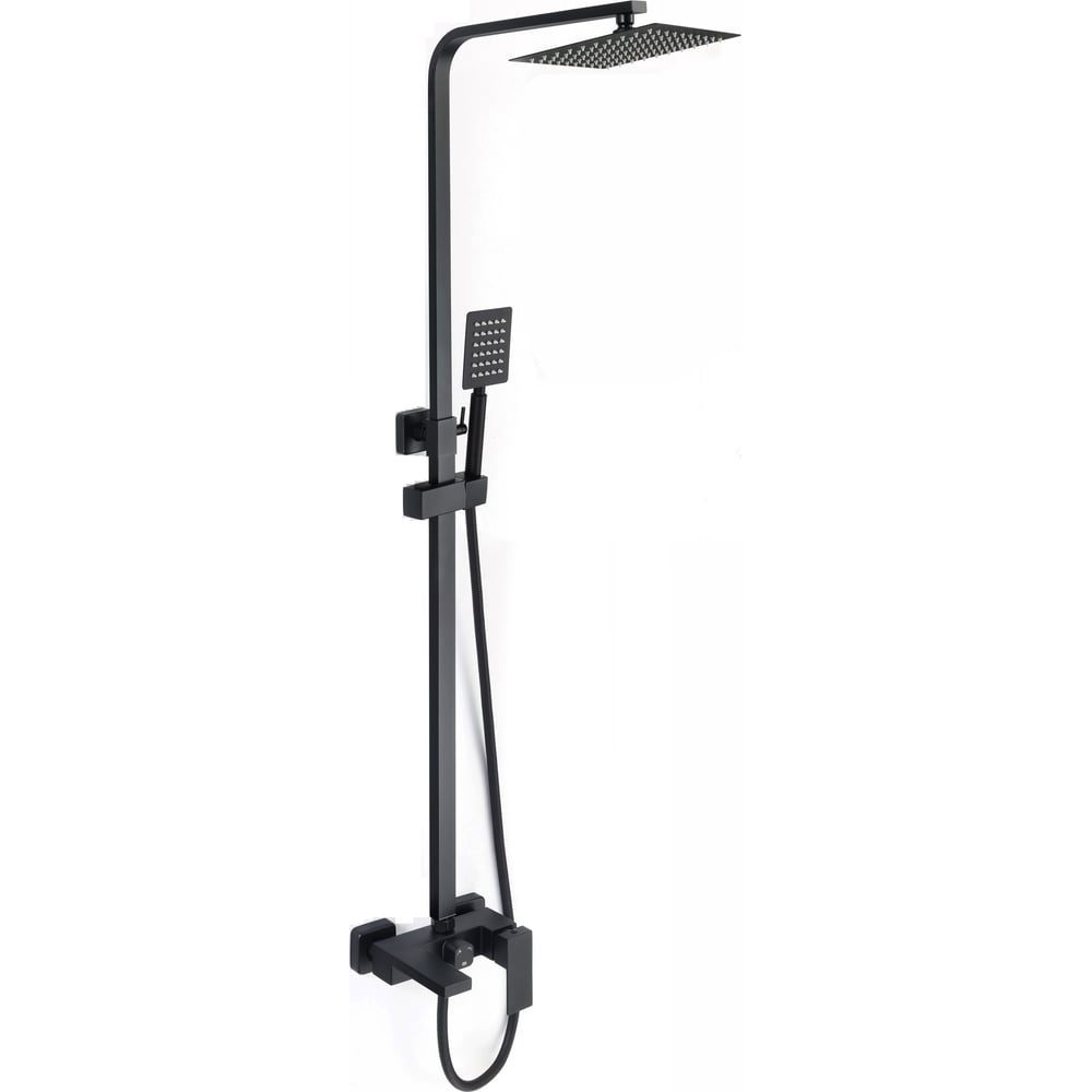 Изображение товара Смеситель D-Lin "Тропический дождь" черный нержавеющая сталь Изображение товара Смеситель D-Lin "Тропический дождь" черный нержавеющая сталь