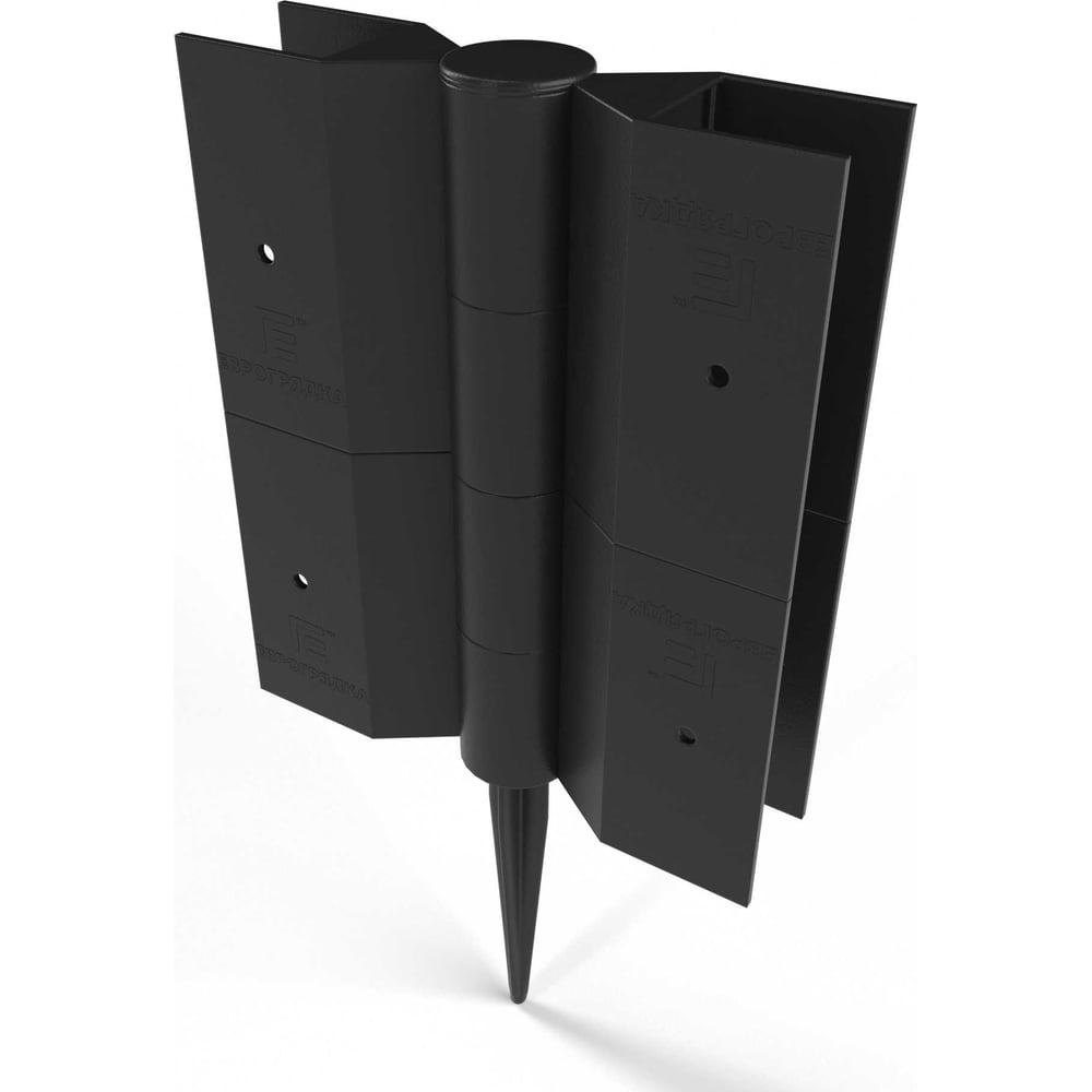 , Комплект стыковочных элементов для грядок и клумб 150x30, 4 шт (черн.) Еврогрядка 5396