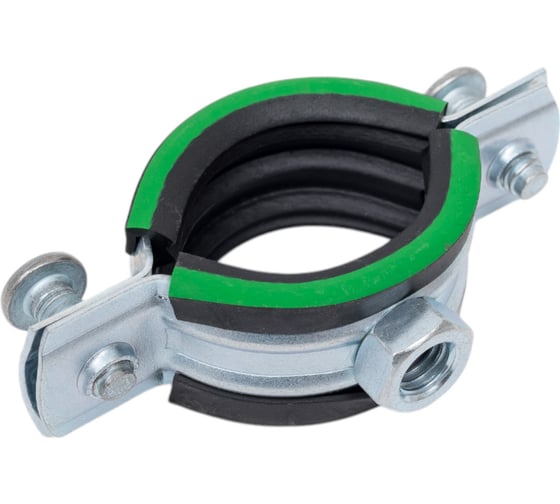 Изображение товара Хомут сантехнич. для труб ЖЕСТЬ (32-35) 1" с гайкой М8 цинк, 1 шт., европодвес УТ-00011486