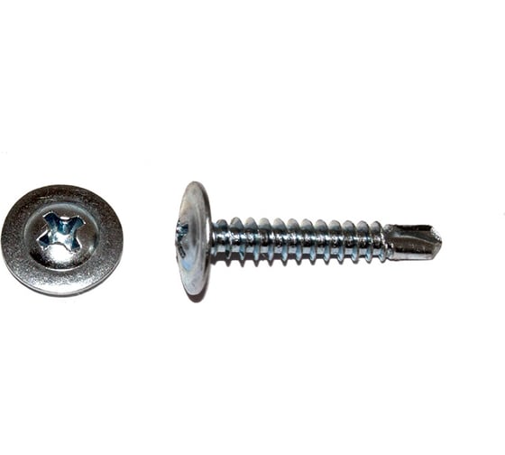 Изображение товара Саморез с прессшайбой КРЕП-КОМП сверло 4,2х76, 15 шт. пшс76мф