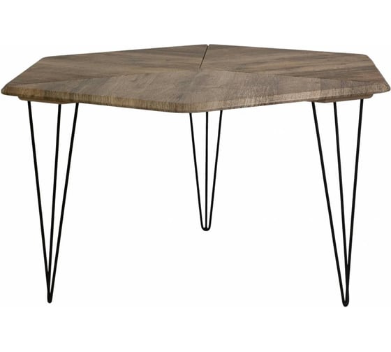 Изображение товара Стол журнальный Мебелик BeautyStyle 23 дуб крымский состаренный/черный 9002