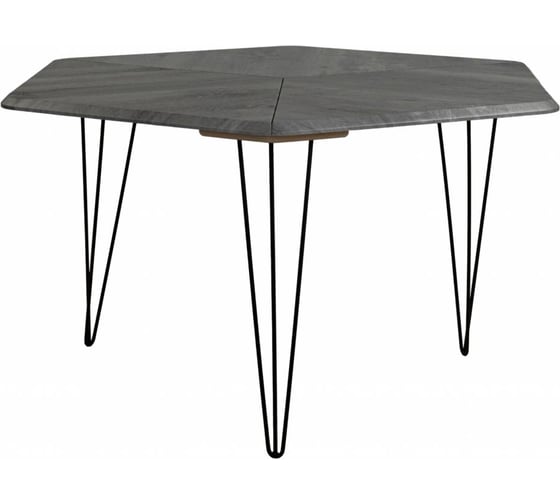 Изображение товара Стол журнальный Мебелик BeautyStyle 23 орех гикори grey/черный 9003