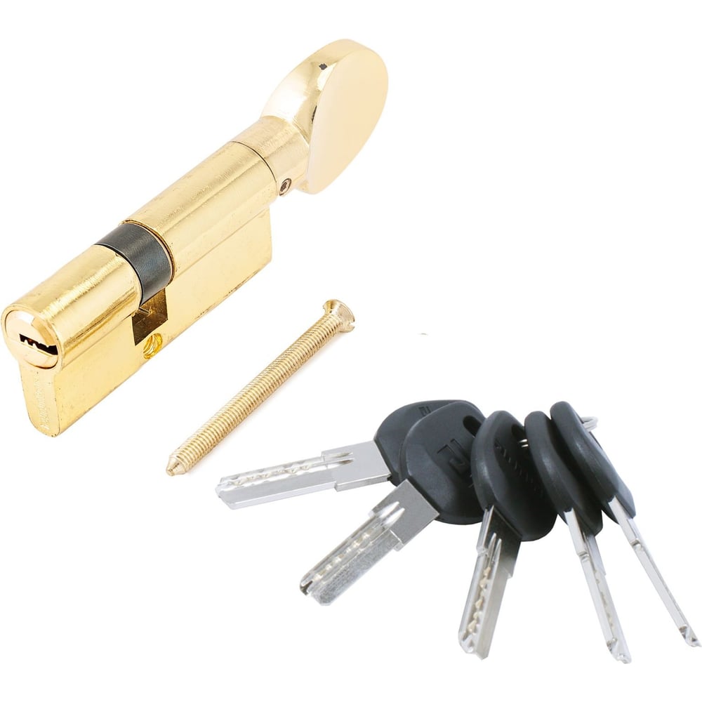 Изображение товара Цилиндровый механизм Аллюр HD FG 70-5К BP латунь перф. ключ вертушка