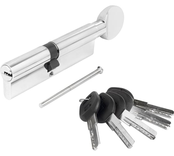 Изображение товара Цилиндровый механизм Аллюр HD FG 110-5К CP (55x55G) хром, перф. ключ, БЛИСТЕР 12218