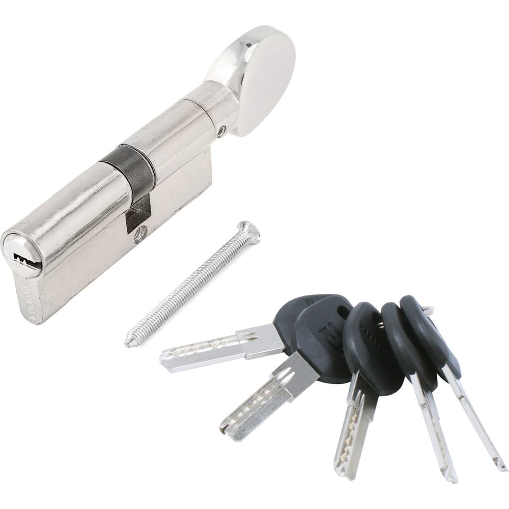 Изображение товара Цилиндровый механизм Аллюр HD FG 80-5К CP (35x45G) хром с вертушкой