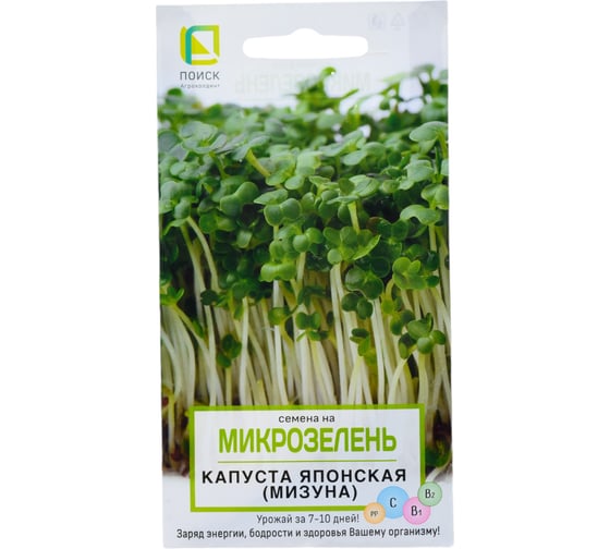 Изображение товара Семена Поиск Капуста японская (мизуна) 5 г 4601887379485