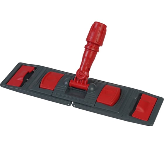 Изображение товара Держатель для мопа универсальный ACG 50 х13 см, с педалью и зажимами серо-красный 1023082
