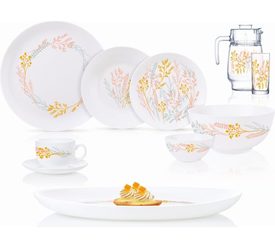 Изображение товара Набор столовый LUMINARC DIWALI CONTENTO 46 предметов Q7819