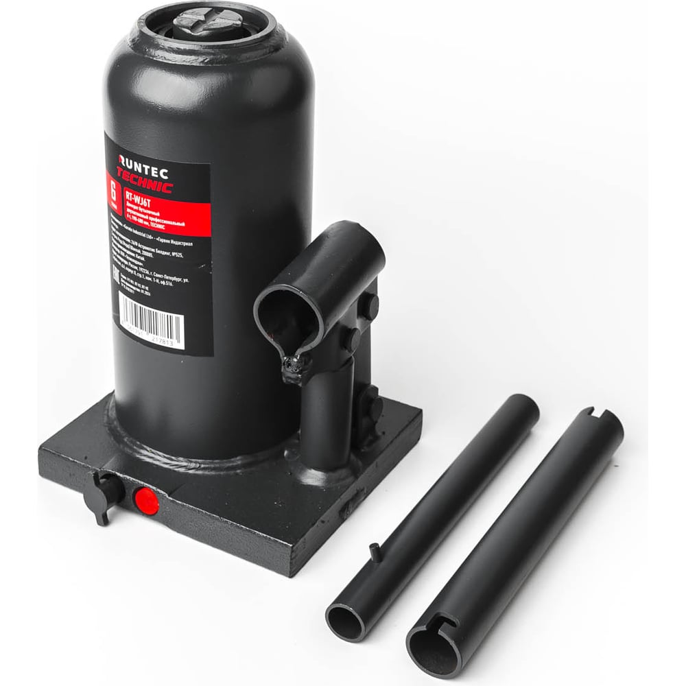 Изображение товара Домкрат гидравлический бутылочный двухштоковый 6 тонн RUNTEC RT-WJ6T