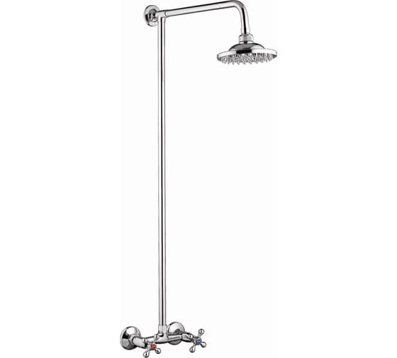 Изображение товара Смеситель для душа с лейкой "Тропический дождь" D-Lin двуручный, хром D10A08-1