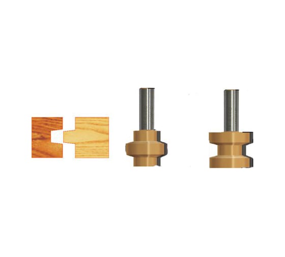 Изображение товара Набор фрез пазо-шиповых (2 шт; 38.1x28.6 мм; хвостовик 12 мм) Энкор 10603