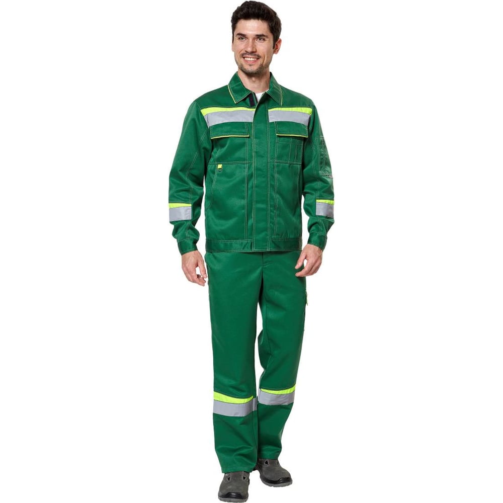 Изображение товара Костюм Спецодежда Эксперт Комфорт 2 зеленый неоновый 48-50 мужской