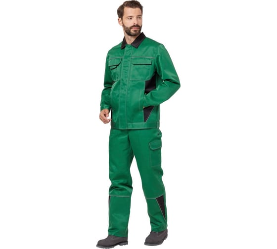 Изображение товара Костюм Эксперт Спецодежда Страйк 2 зеленый/черный р. 44-46, рост 158-164 6446000152426