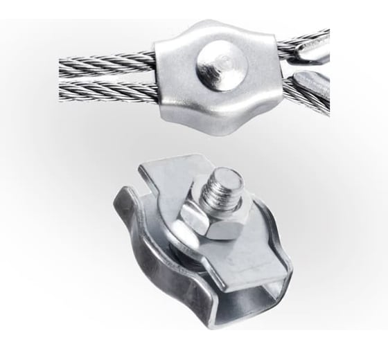 Изображение товара Зажим для троса ЖЕСТЬ Simplex 2 мм, 2 шт., европодвес УТ-00012035