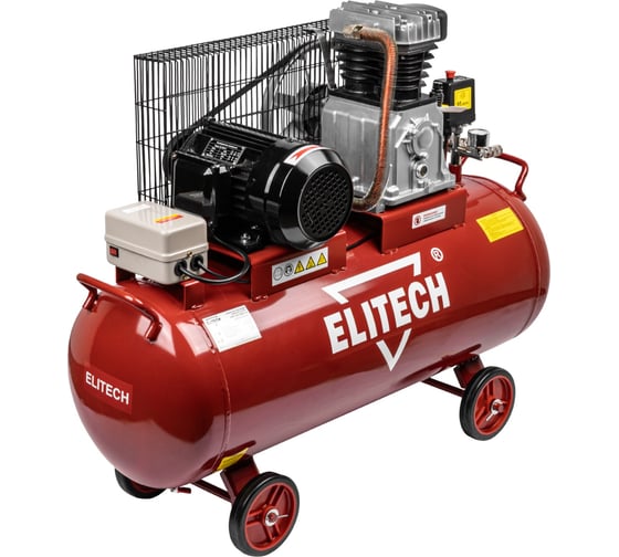 Изображение товара Компрессор Elitech КПР 100/550/3.0 (550 л/мин, 3кВт, 100л) 198651