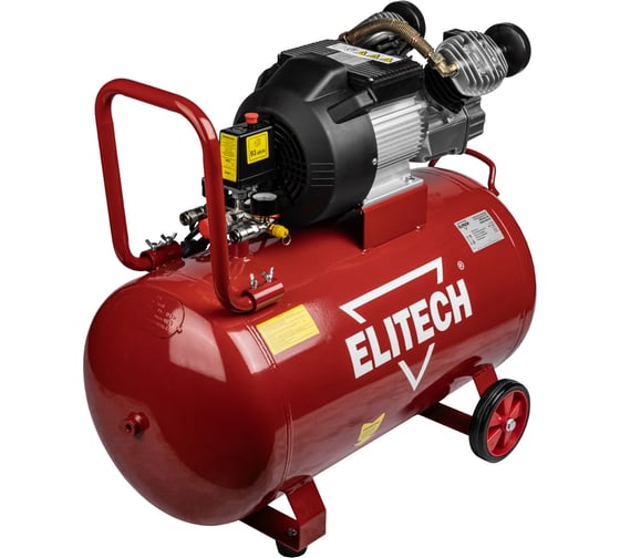 Изображение товара Компрессор Elitech КПМ 360/100 (360л/мин, 2,2кВт, 100л) 198648