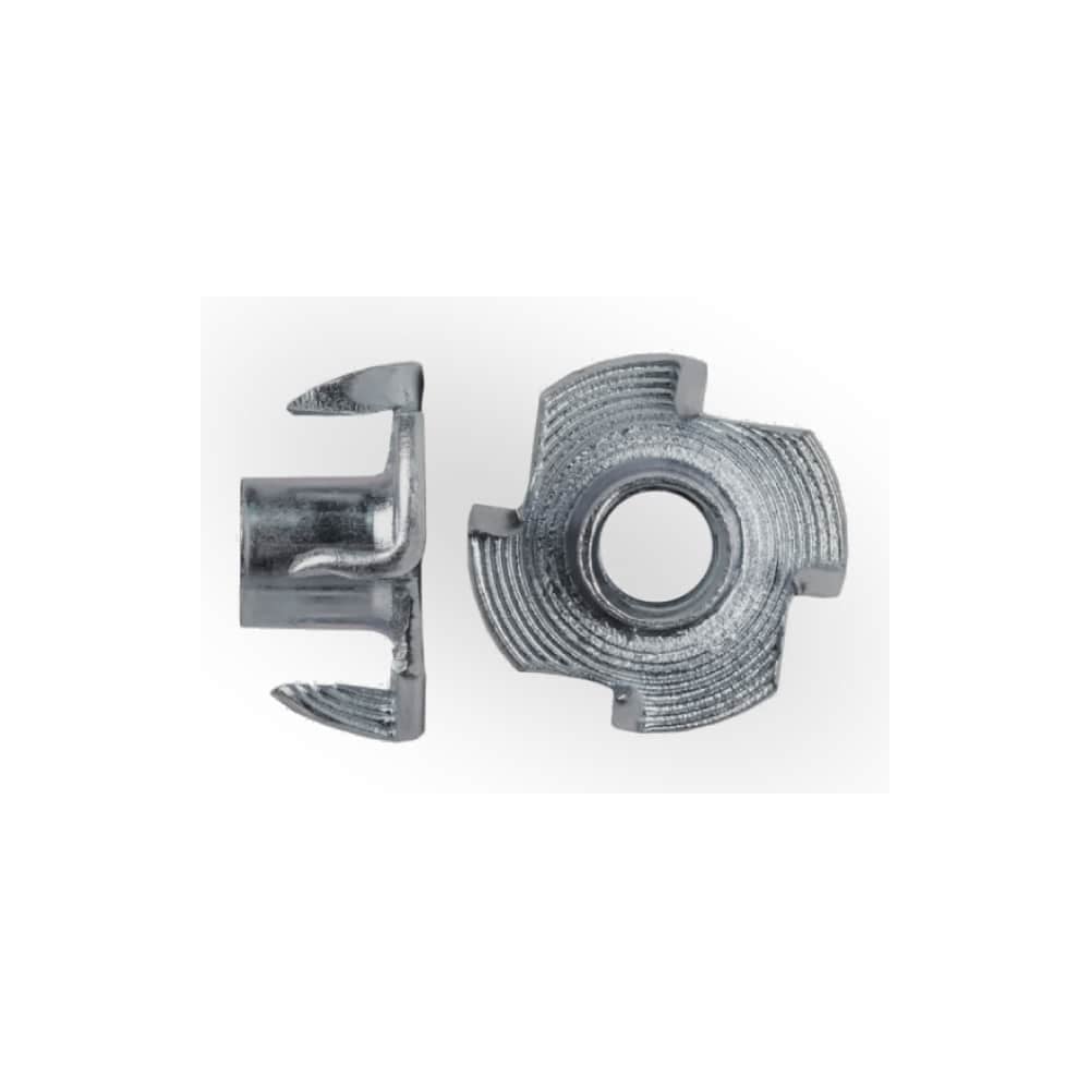 Изображение товара Мебельная забивная гайка ЖЕСТЬ DIN 1624, цинк, М6, 60 шт., контейнер 280мл УТ-00010902