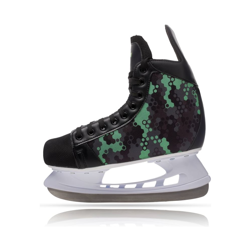 Изображение товара Хоккейные коньки ATEMI GEX-MP размер 44 черный/зеленый