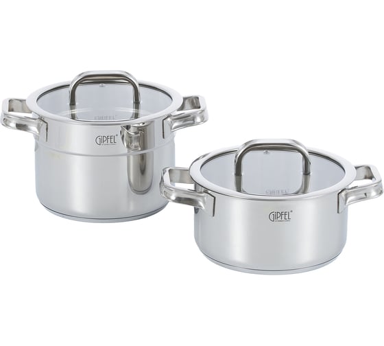 Изображение товара Набор кастрюль из нержавеющей стали Gipfel Bern 4 предмета 52438