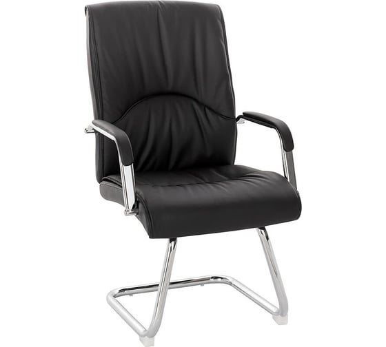 Изображение товара Кресло посетителя ALSAV экокожа, черный AL 755 V 00000020
