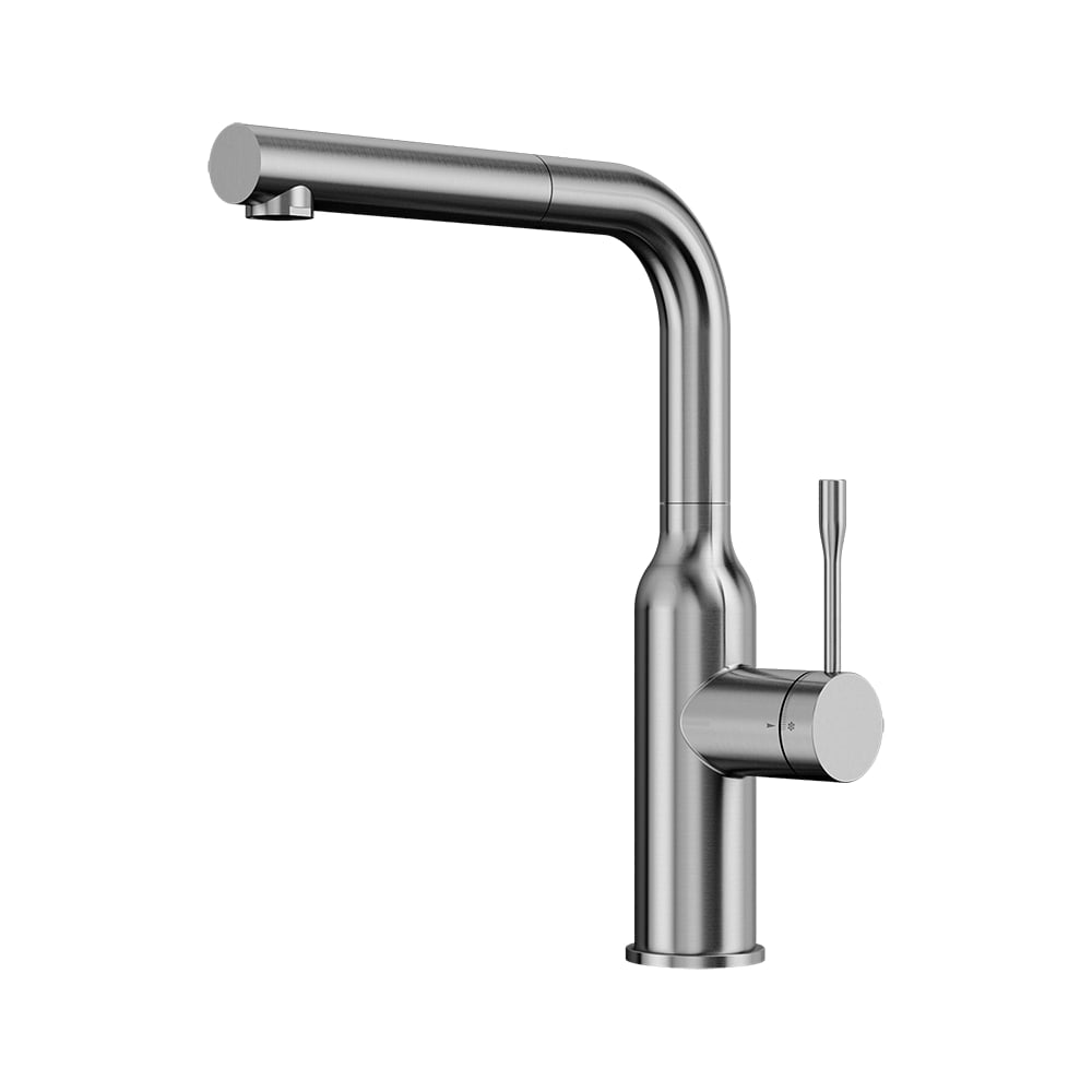 Изображение товара Смеситель для кухни Elghansa с выдвижной лейкой 56A1926-Steel Изображение товара Смеситель для кухни Elghansa с выдвижной лейкой 56A1926-Steel