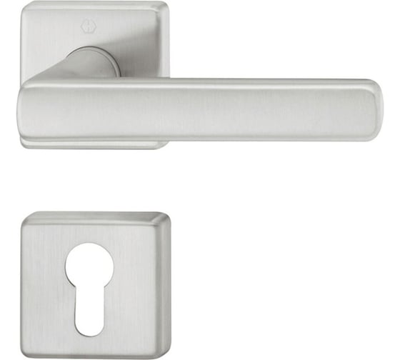 Изображение товара Гарнитур HOPPE E1643Z/52KV/52KVS Dallas PZ F69 нержавеющая сталь Schnellstift, А=57-62мм, под цилиндр, шток 8мм, 3 категория 65862