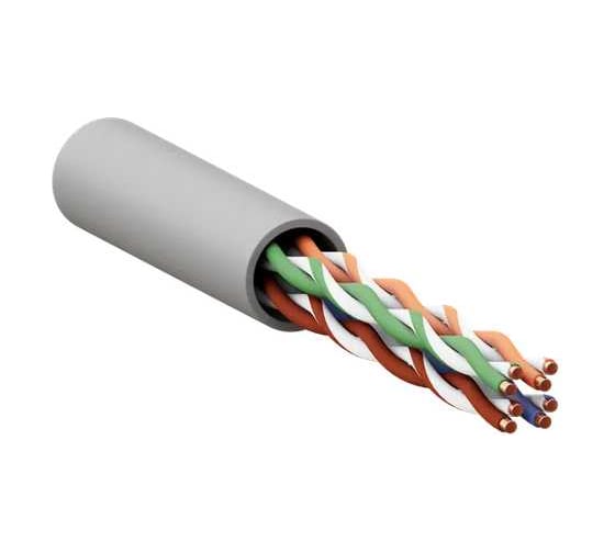 Изображение товара Кабель витая пара EKF TERACOM CS Cat.5E U/UTP 4 пары solid 24AWG оболочка нг(А)-LSLTx цвет серый (упак. 305м) TRCS-5EUTP-04LTX-GY-IN3