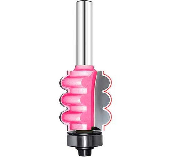 Изображение товара Фреза Тройной внутренний радиус R=3.15 мм, D=22.2x25.4 мм, S=8 мм PROCUT 324811P