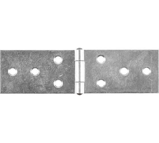 Изображение товара Широкая французская петля VORMANN 120х33х1,4 мм, оцинкованная, латунный штифт 00505 120 Z