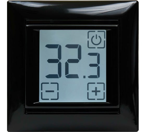 Изображение товара Термостат сенсорный встраиваемый SPYHEAT SDF-419B (черный)