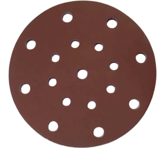 Изображение товара Шлифовальный круг 150 мм, Р600, 17 отверстий, красный, 10 шт Vitatools R-150-P600-10-17