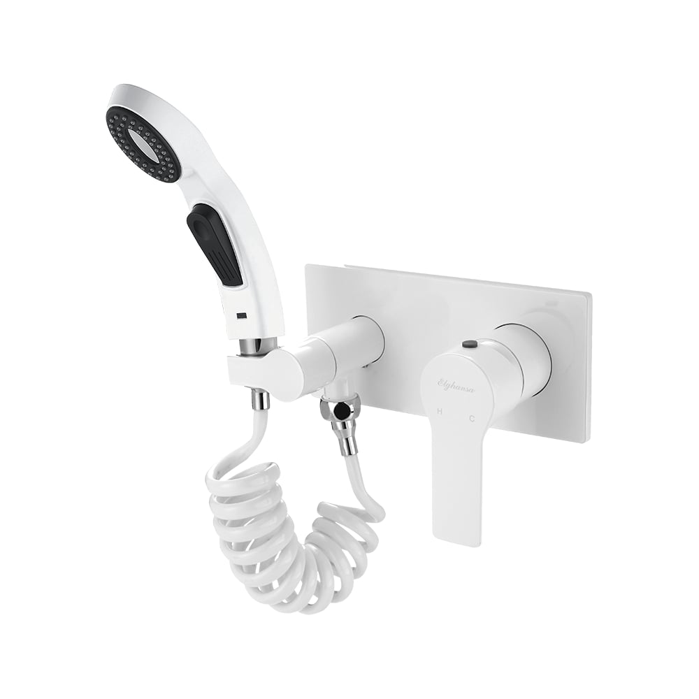 Изображение товара Встраиваемый смеситель для биде Elghansa Berkshire 15Q0943-White (Set-57)