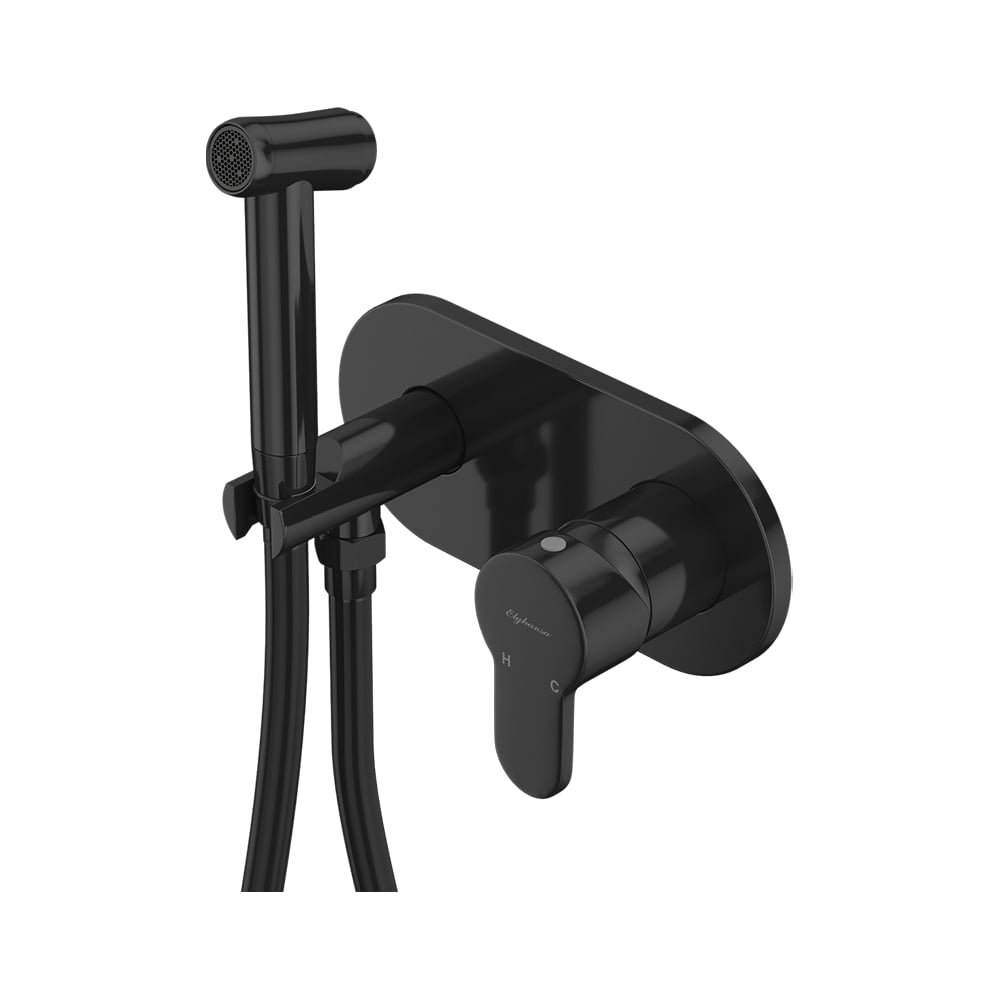 Изображение товара Встраиваемый смеситель Elghansa Dynamic 15R0883-Black для гигиенического душа