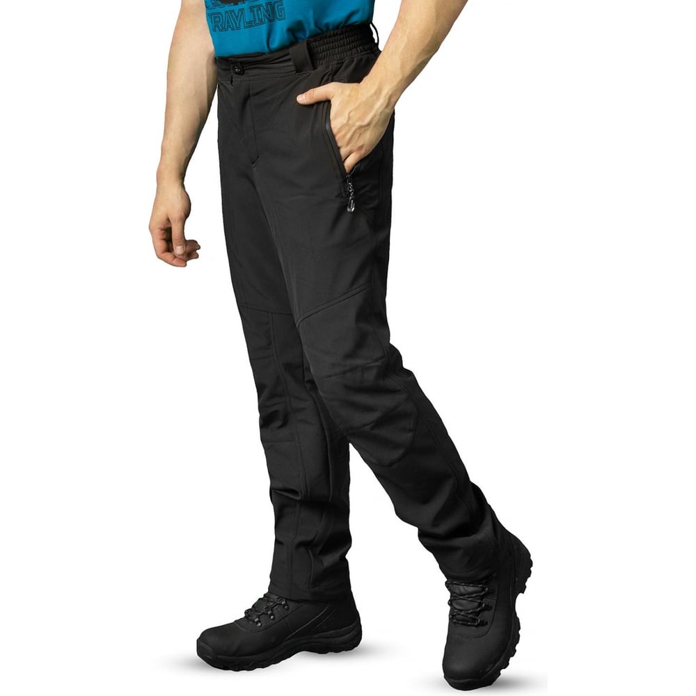 Изображение товара Брюки GRAYLING Беринг софтшелл для мужчин, демисезонные, черные 44-46 размеры