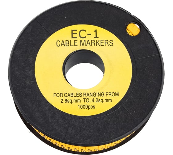 Изображение товара Маркер кабельный APEX 2,5 мм2 "0" (1000 шт.) (ЕС-1) ES31025