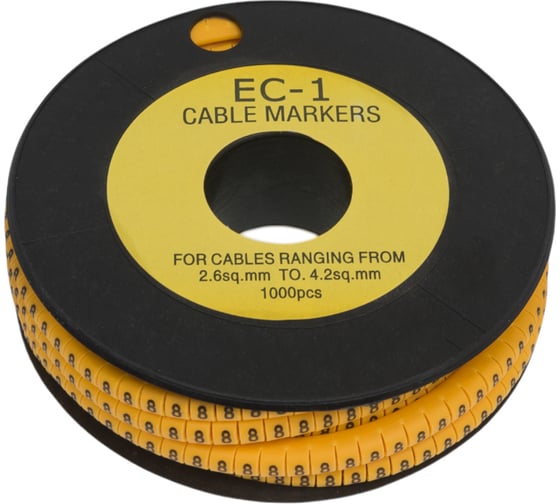 Изображение товара Маркер кабельный APEX 2,5 мм2 "8" (1000 шт.) (ЕС-1) ES31033