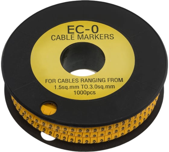 Изображение товара Маркер кабельный APEX 2,5 мм2 "2" (1000 шт.) (ЕС-1) ES31027
