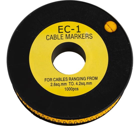 Изображение товара Маркер кабельный APEX 2,5 мм2 "6" (1000 шт.) (ЕС-1) ES31031