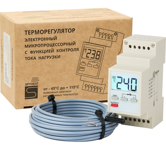 Изображение товара Термостат DIN-Рейка SPYHEAT AST-157D AST-157-D терморегулятор на дин непрограммируемый
