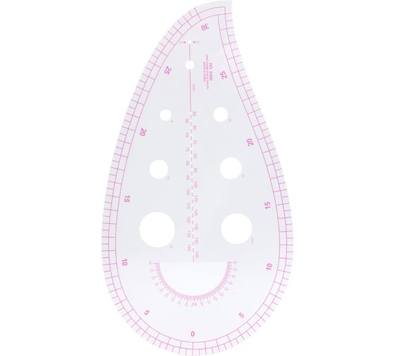 Изображение товара Лекало портновское метрическое Hobby&pro капля пройма, 64x27x25 см 7722932